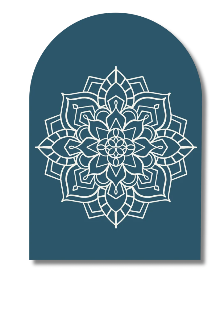 Mandala illustrant les ateliers, montrant l'interdépendance et le recentrage